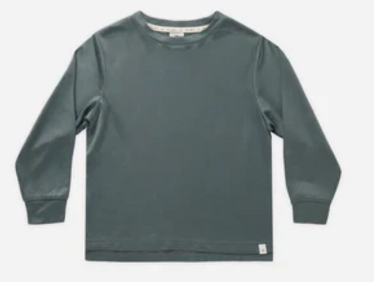 cove long sleeve tee || indigo