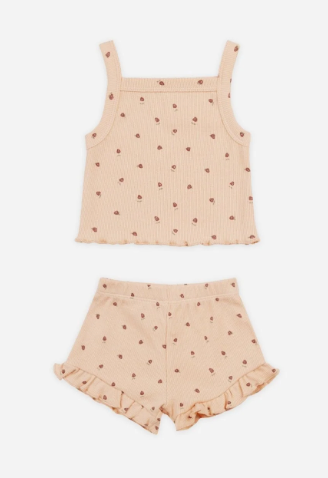 evie tank + shortie set || strawberries