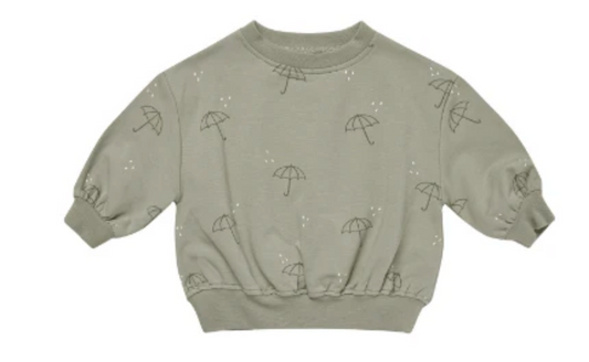 RELAXED FLEECE SWEATSHIRT || UMBRELLAS