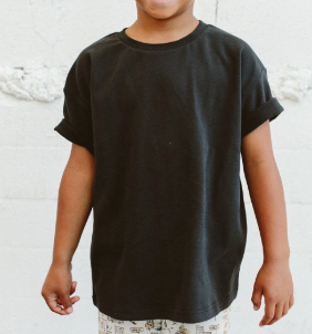 8-9Y Black Tee