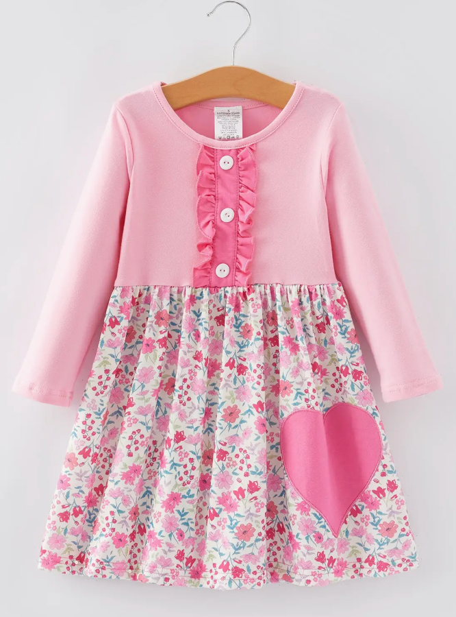 Floral Print Girls Dress