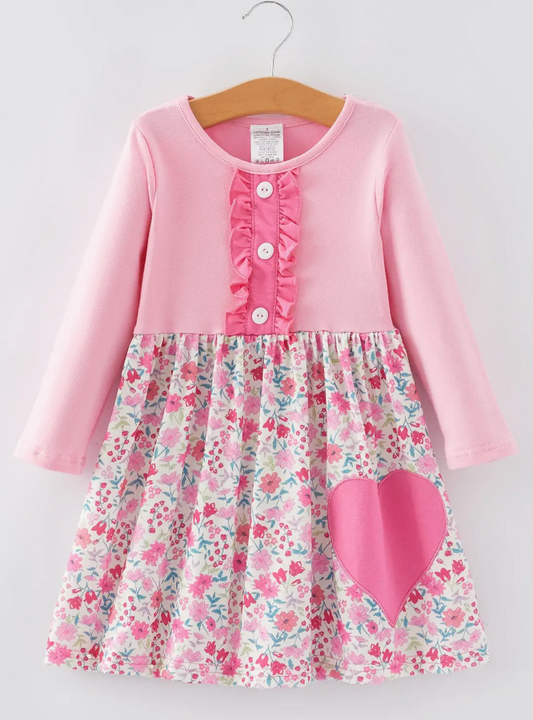 Floral Print Girls Dress