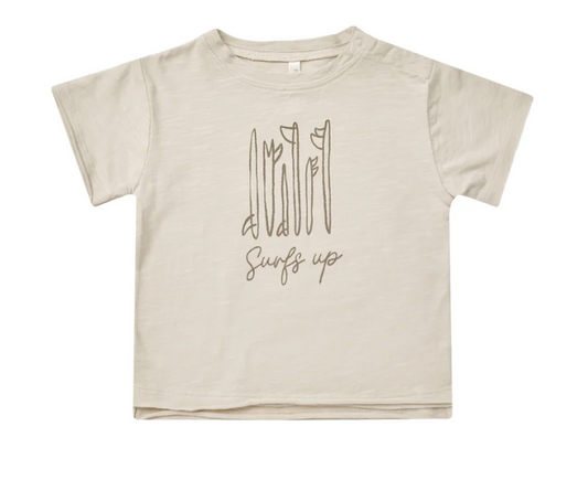 raw edge tee || surf's up