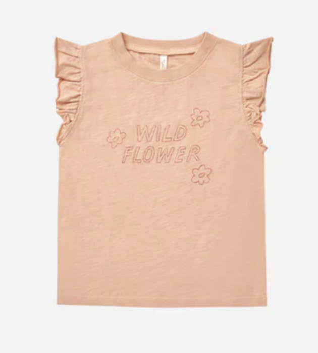 ruffled tank || wild flower