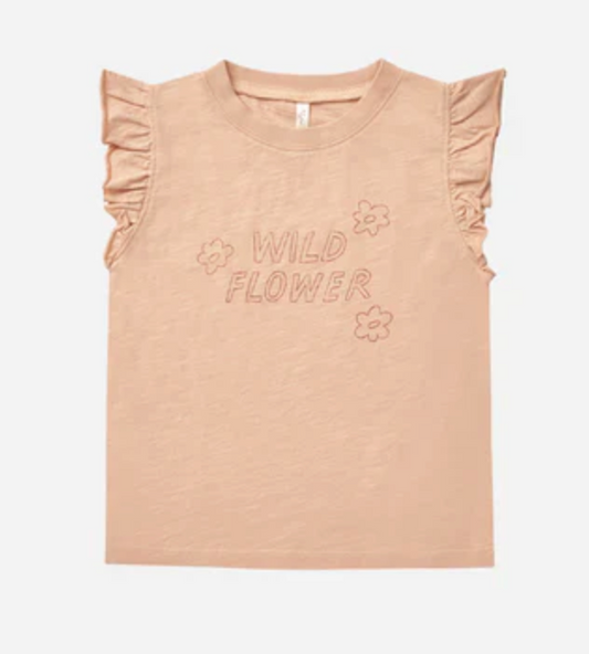 ruffled tank || wild flower