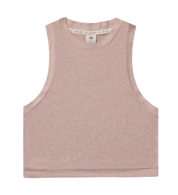 delta tank || heathered mauve