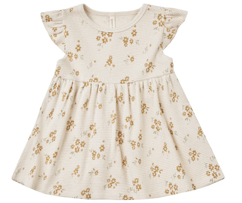 flutter sleeve dress || honey flower