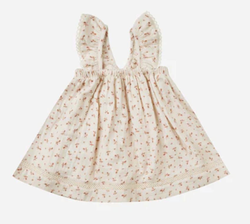 ruffle tank dress || clay ditsy
