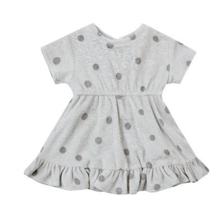 terry dress || polka dot