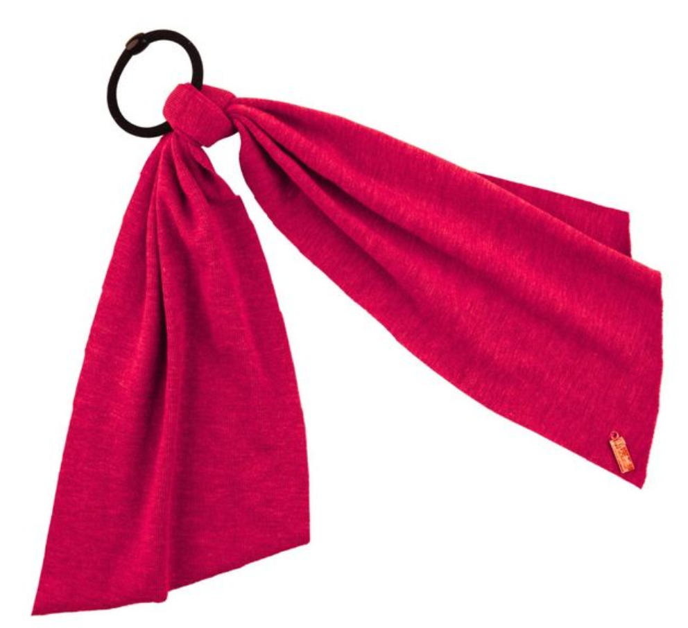 HEATHER PONY HOLDER-RED