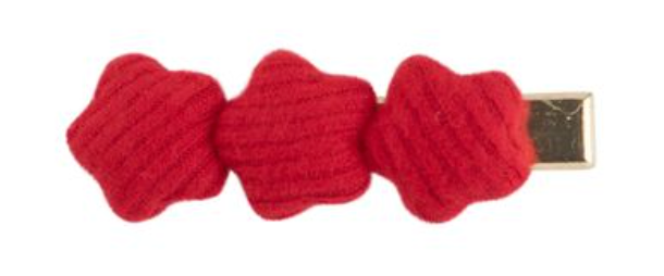 BRUSHED RIB 3 FLOWER-RED