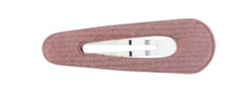 BRUSHED RIB SNAP CLIP-MAUVE