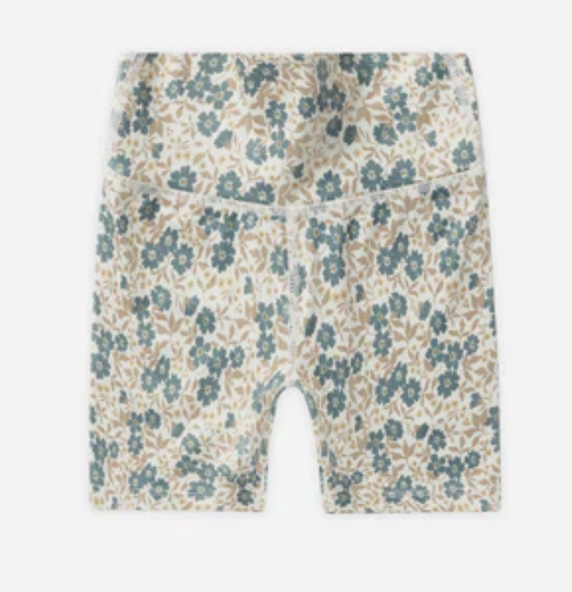 bike short || blue ditsy