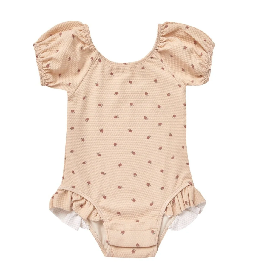 catalina one-piece swimsuit || strawberries