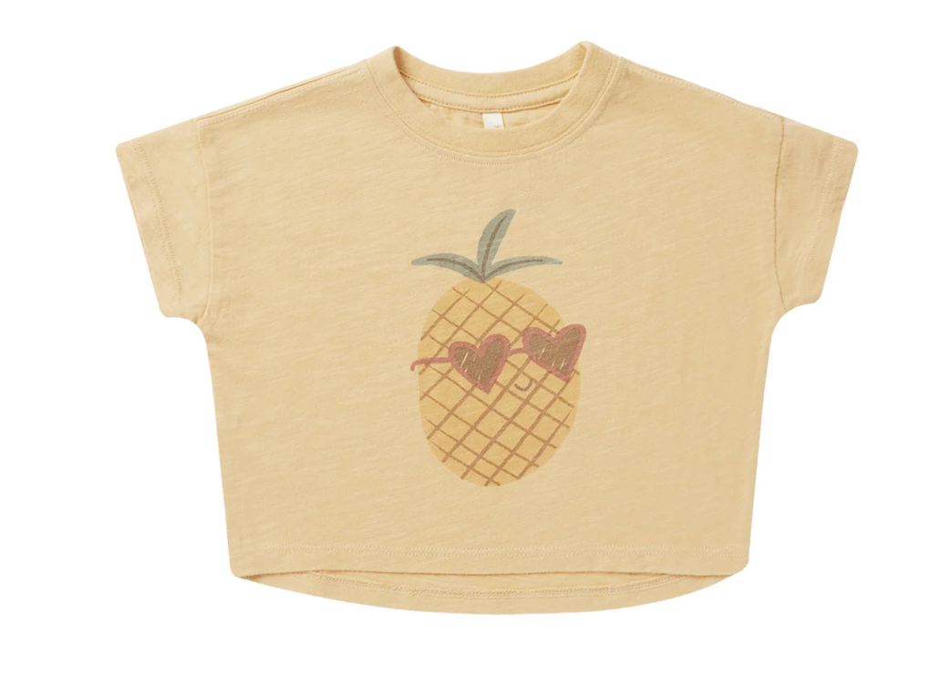boxy tee || pineapple
