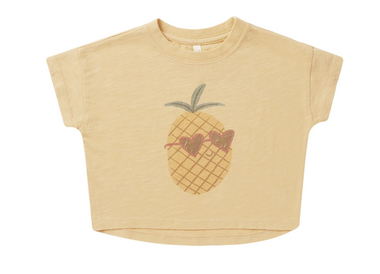 boxy tee || pineapple