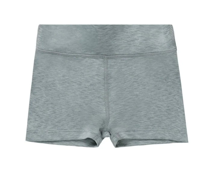 shortie short || heathered indigo