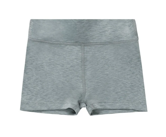 shortie short || heathered indigo