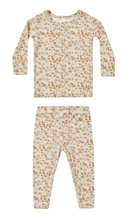 bamboo pajama set || marigold