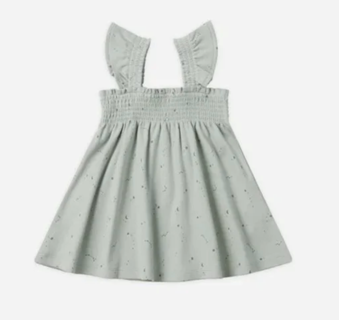 smocked jersey dress || constellations