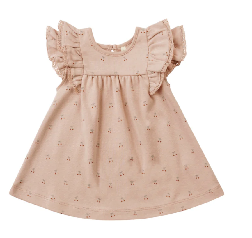 flutter dress || cherries