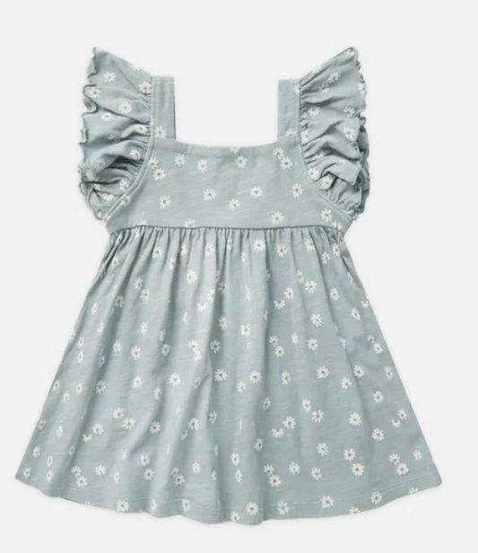mariposa dress || blue daisy