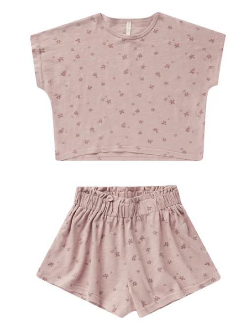 raegan set || mauve ditsy