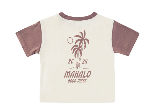 contrast short sleeve tee || mahalo