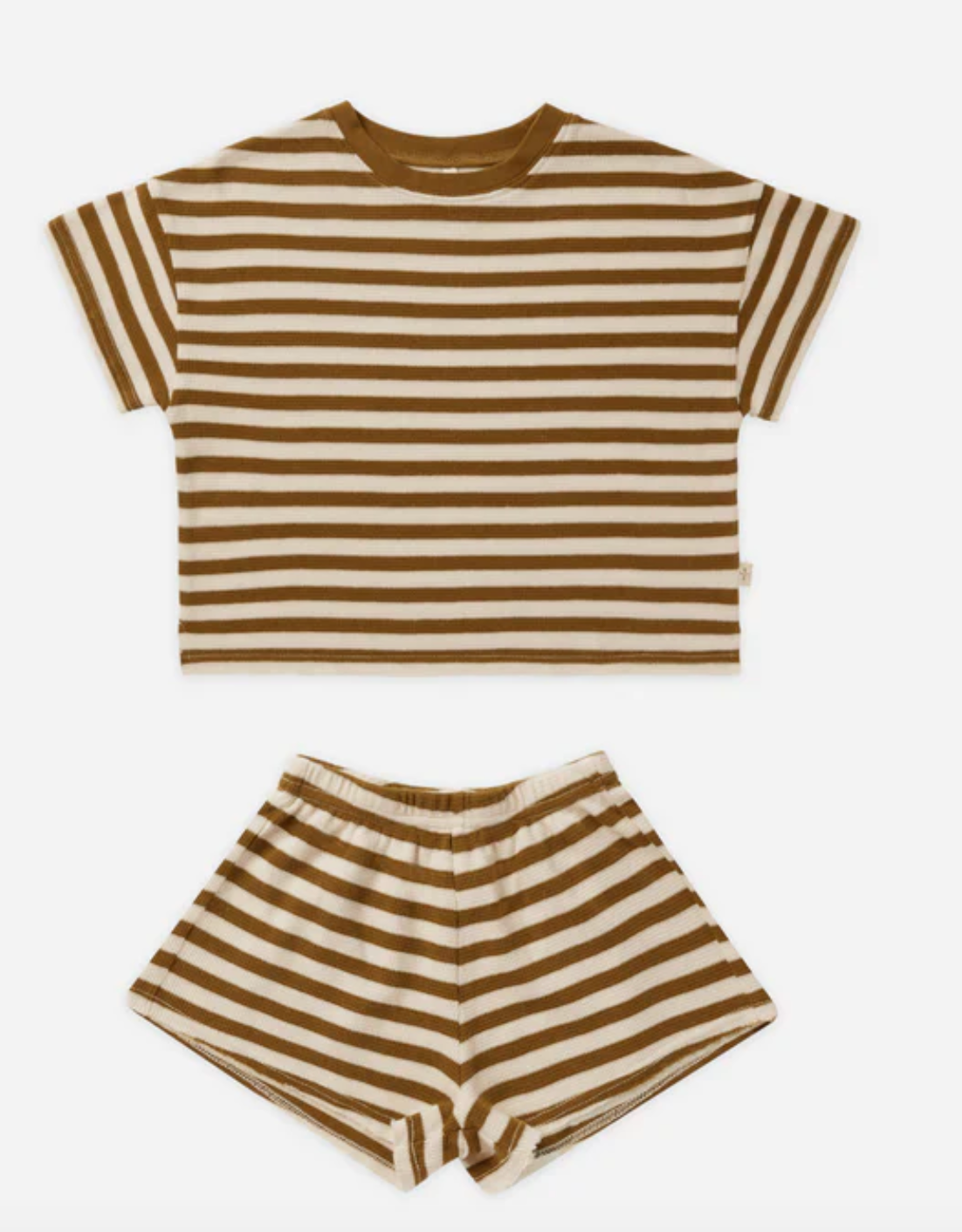 summer waffle set || saddle stripe