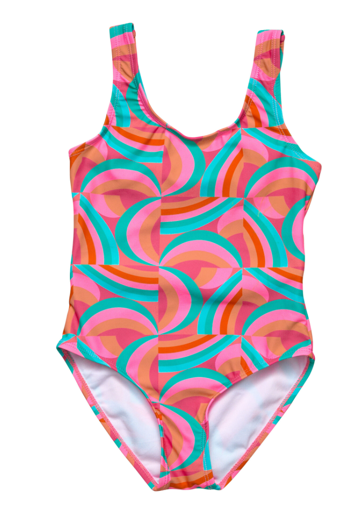 GEO MELON SUSTAINABLE TIE BACK SWIMSUIT