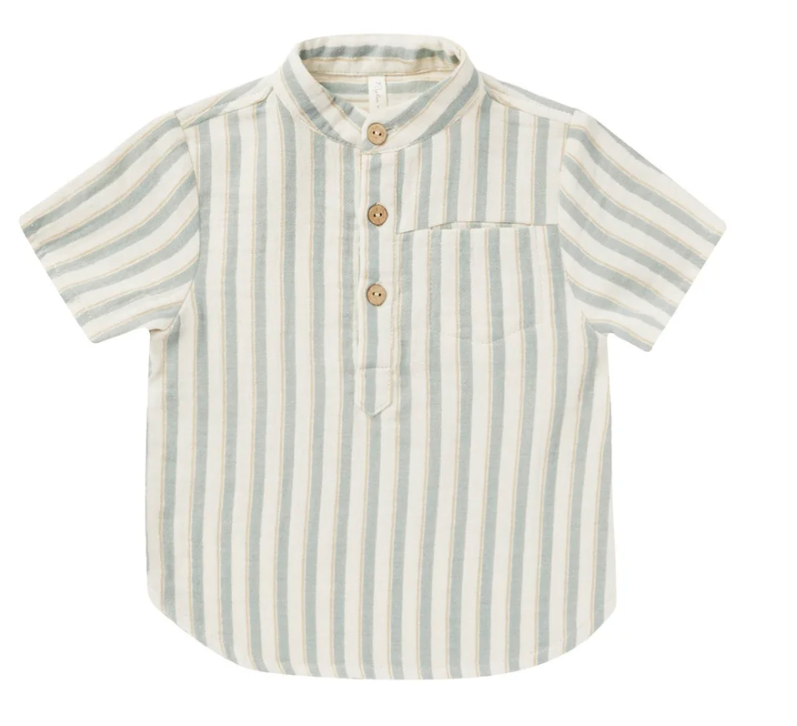 mason shirt || ocean stripe