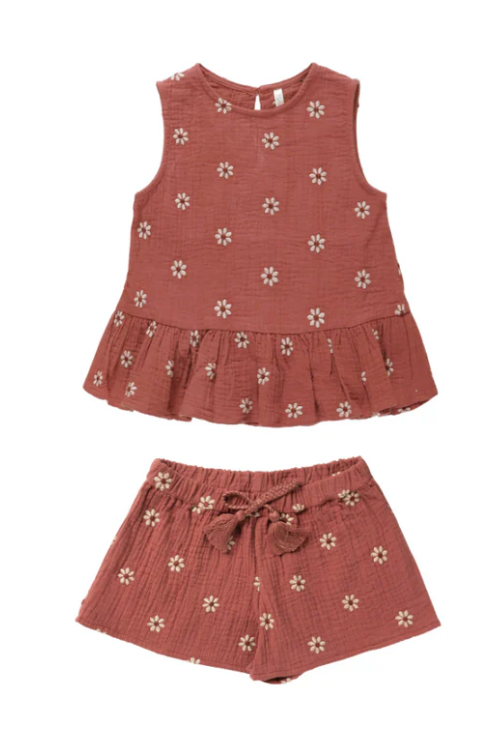 carrie set || embroidered daisy