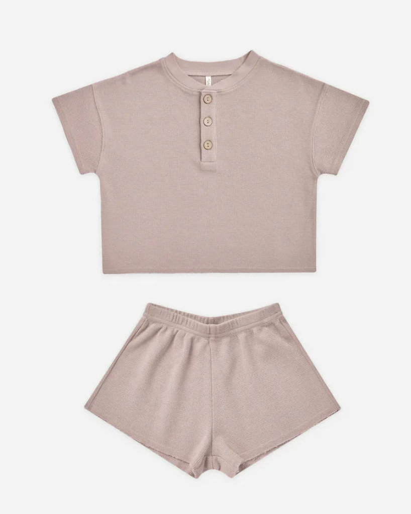 summer waffle set || mauve