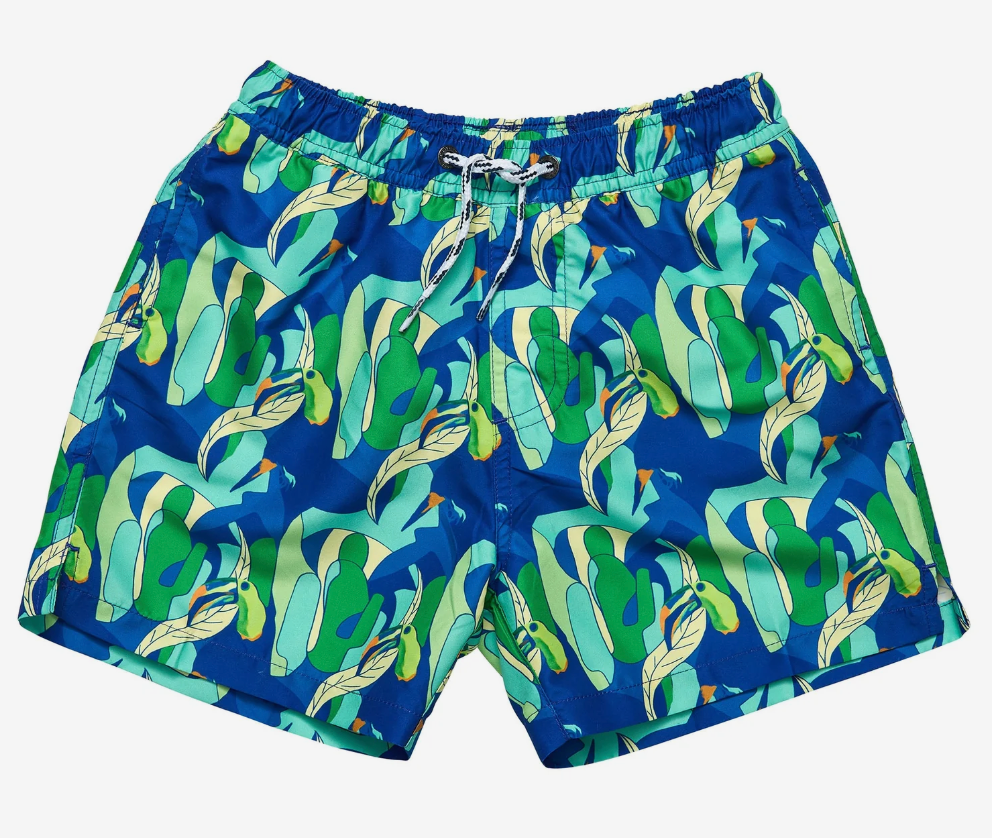 TOUCAN JUNGLE SUSTAINABLE SWIM SHORT