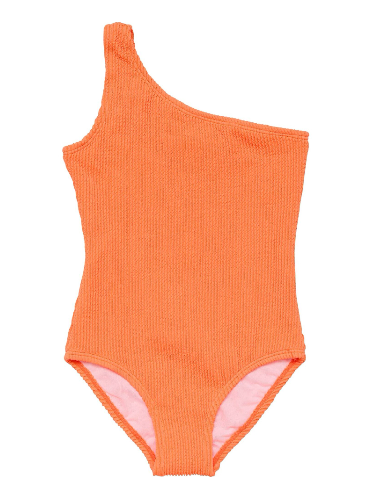 TANGERINE ONE SHOULDER SWIMSUIT