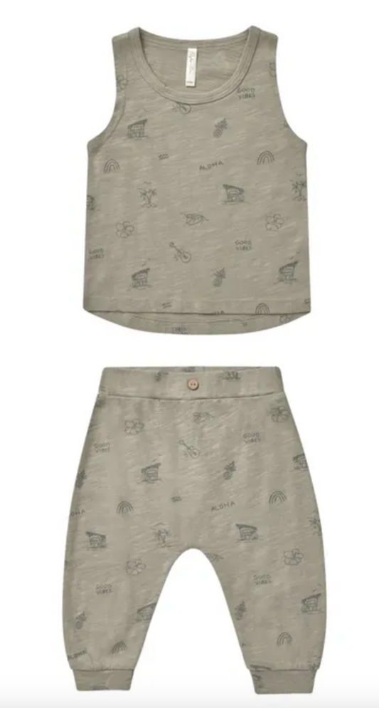 tank + slouch pant set || hawaii