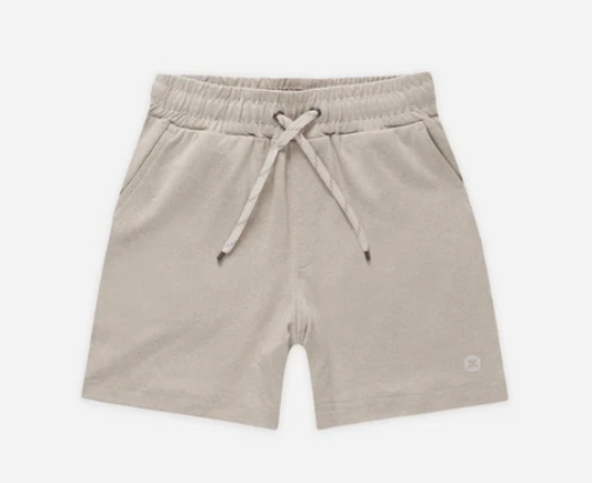 oceanside tech short || heathered dove