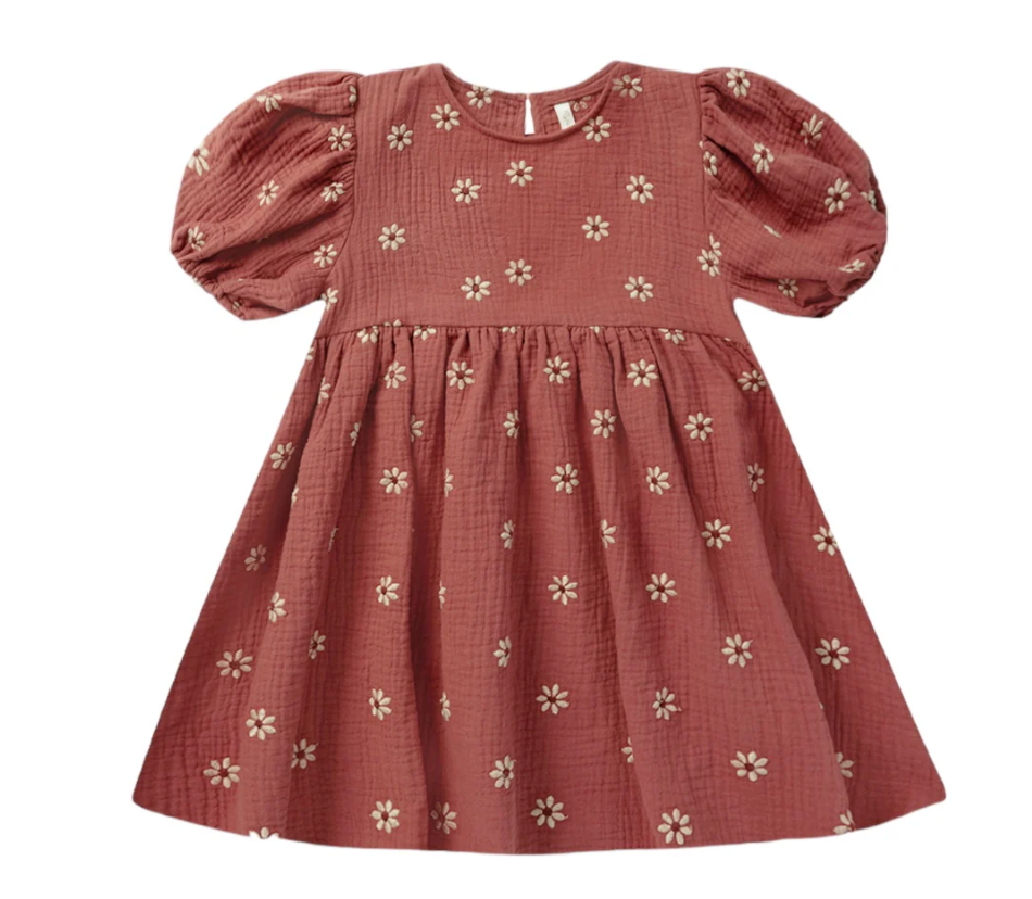 phoebe dress || embroidered daisy