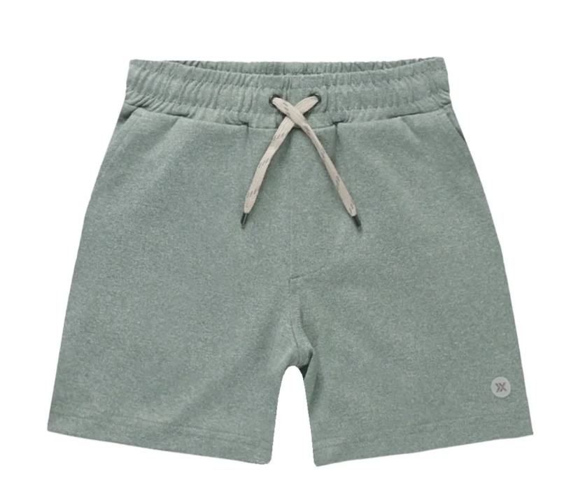oceanside tech short || heathered aqua
