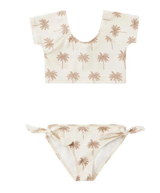 cropped rash guard set || paradise