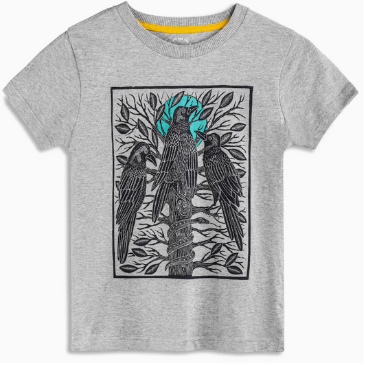 Organic Cotton Graphic Tees | Moon Birds