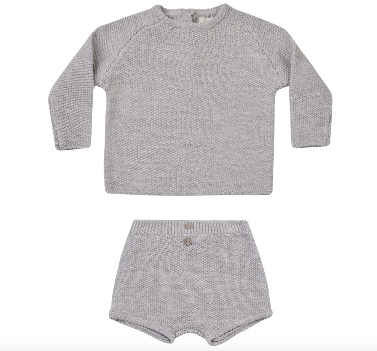 summer knit set || heathered periwinkle