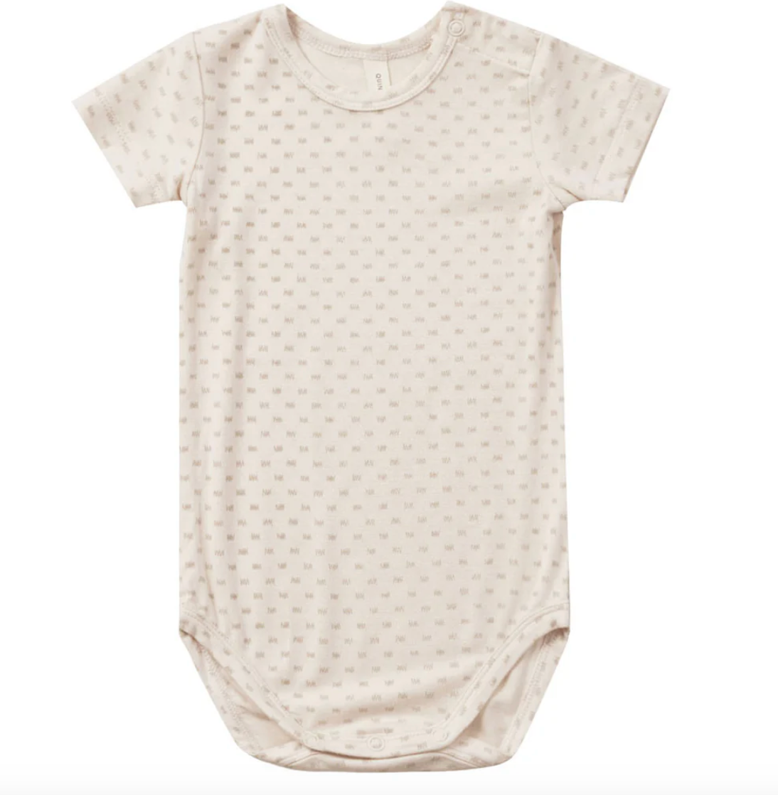 bamboo short sleeve bodysuit || oat check