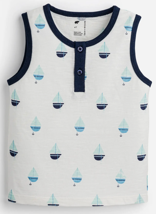 Henley Tank Top_Anchor Down