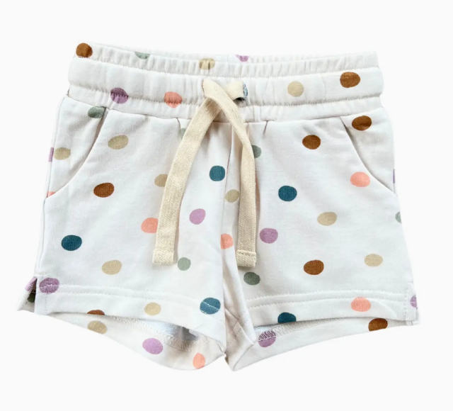 Girl's Shorts Bamboo/Cotton - Spring Polka Dots