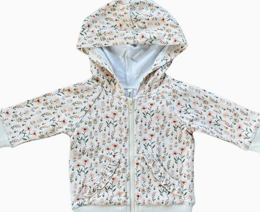Girl's Hooded Jacket Bamboo - Daisy Field