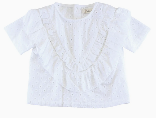 Floral Eyelet Top