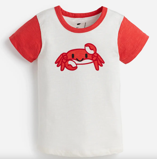 Short Sleeve Crewneck Tee_smiling Crabs