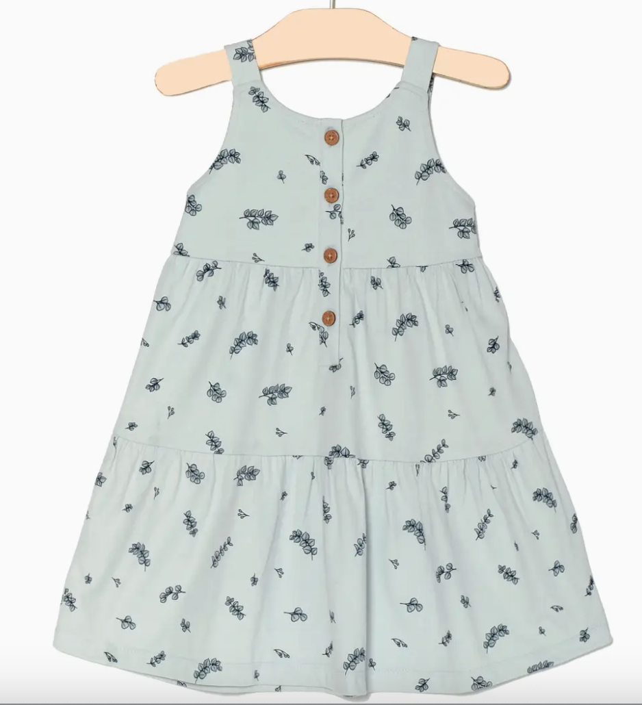 Tiered Tank Dress- Eucalyptus