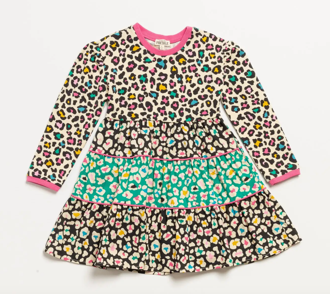 City Kitty Dress | Rainbow Leopard